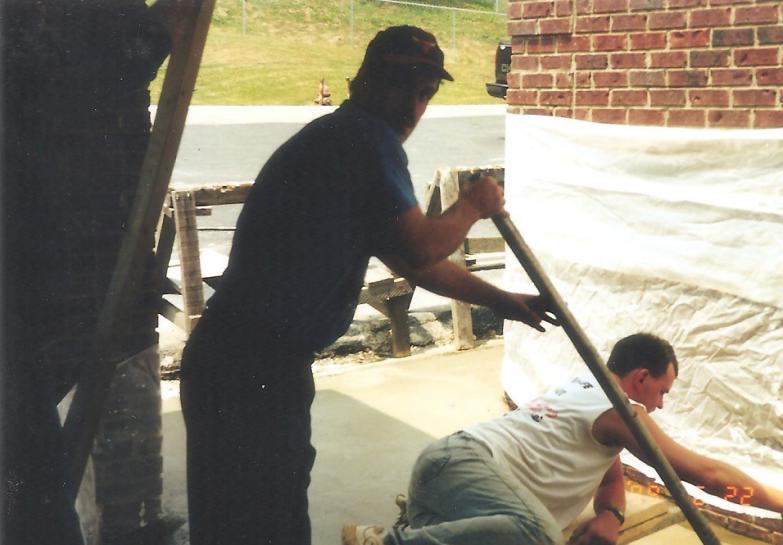 Men Working at the church