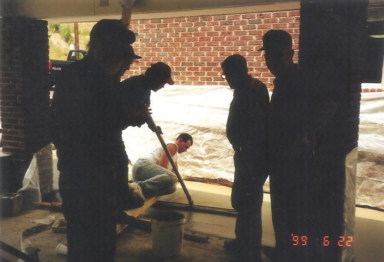 Men Working at the church